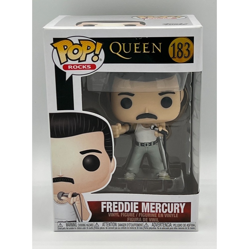 Funko Pop Rocks ~ Queen FREDDIE MERCURY #183